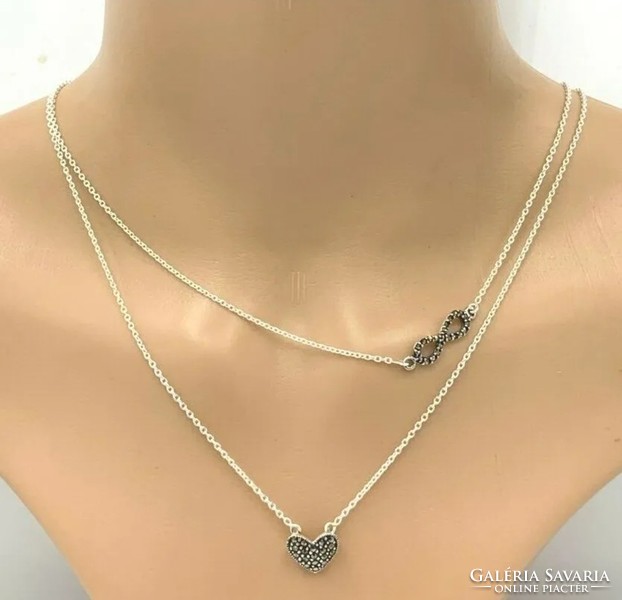 Heart & infinity - infinity necklace, 925 sterling silver new