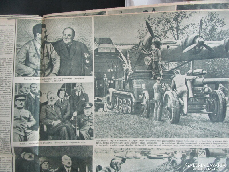1944 On the title page istvánka horthy istván 3 years old - ady endre - ii. World War picture Sunday newspaper