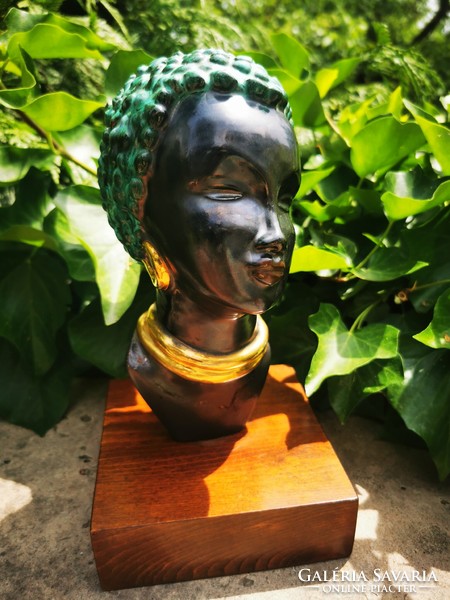 African Negro woman, handsome bust