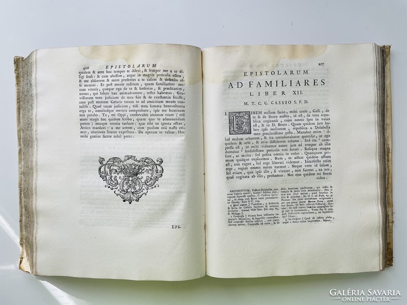 M. Tullii Ciceronis Opera II. kötete - 1753
