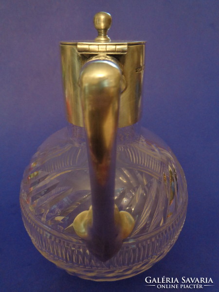 1892 Sheffield pourer with silver fittings