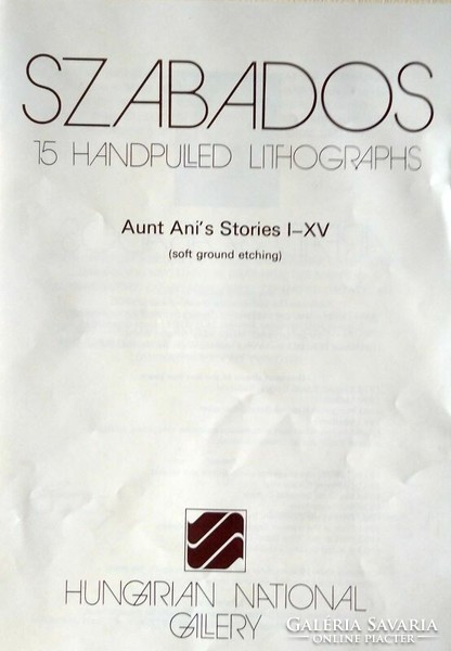 An exceptional offer for collectors of contemporary works: the graphic folder of Árpád Szotos from 1984 (mng edition)