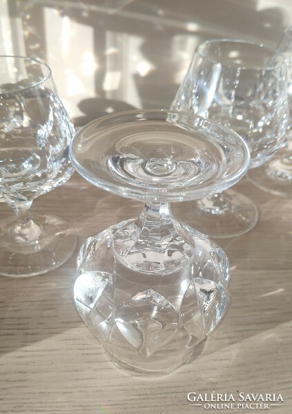 Fabulous crystal 6-piece cognac set