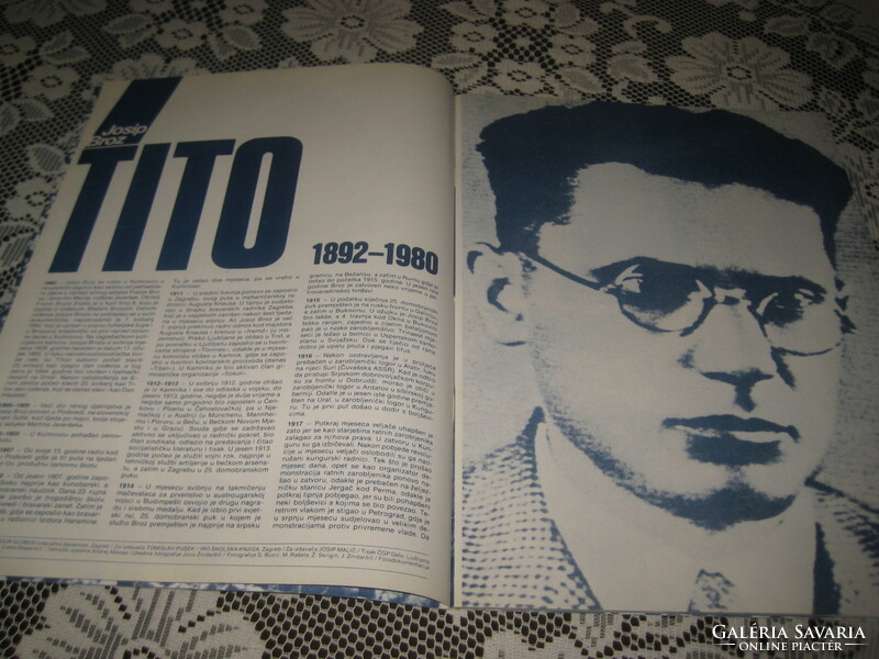 Josip Broz TITO  1892- 1980 ,  monografia  Titóról  horvát nyelven