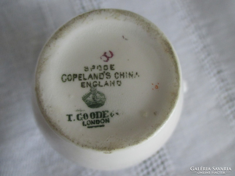 Antik angol fajansz (Copeland) tejszínes kannácska