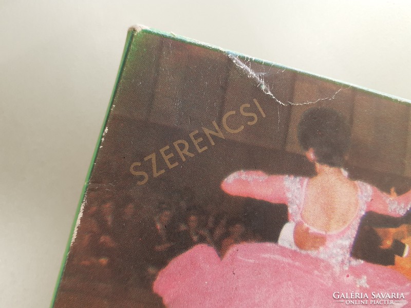 Old retro bonbon box 1978 waltzing dessert Szerencs chocolate factory Hungarian confectionery industry
