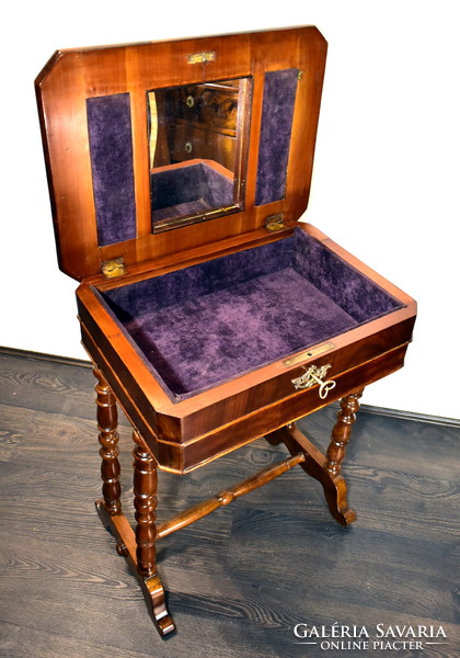 XIX. No. Biedermeier antique jewelry - dressing table special !!!