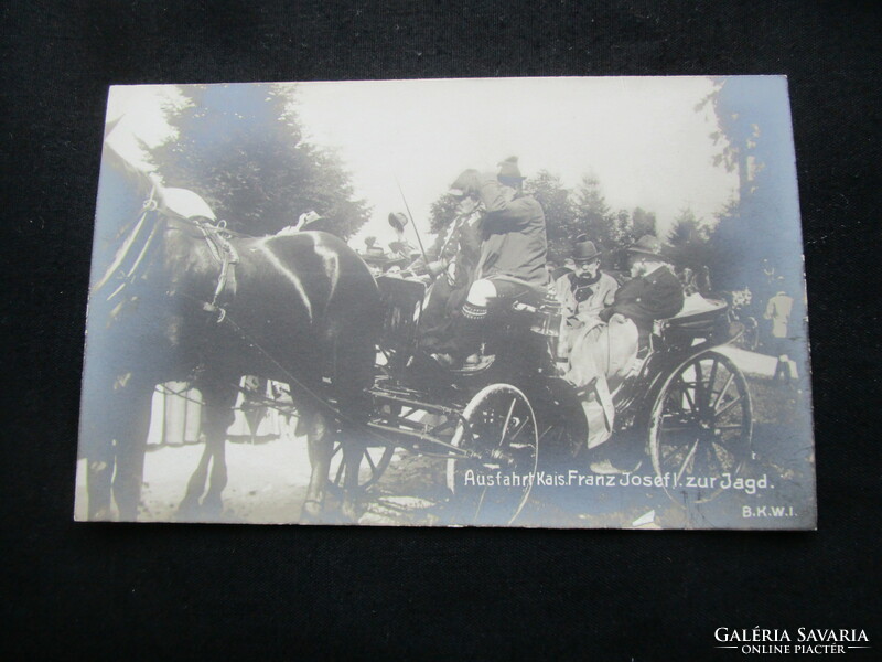 1909 Original and contemporary photo of Emperor József Habsburg, King of Hungary - sheet photograph