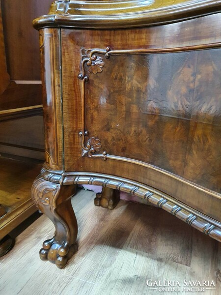 Carved antique quality Chippendale display case