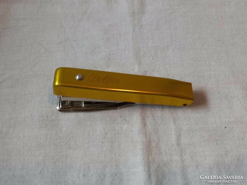 Liliput delfim retro Polish mini stapler, in its own plastic bag with a spare stapler