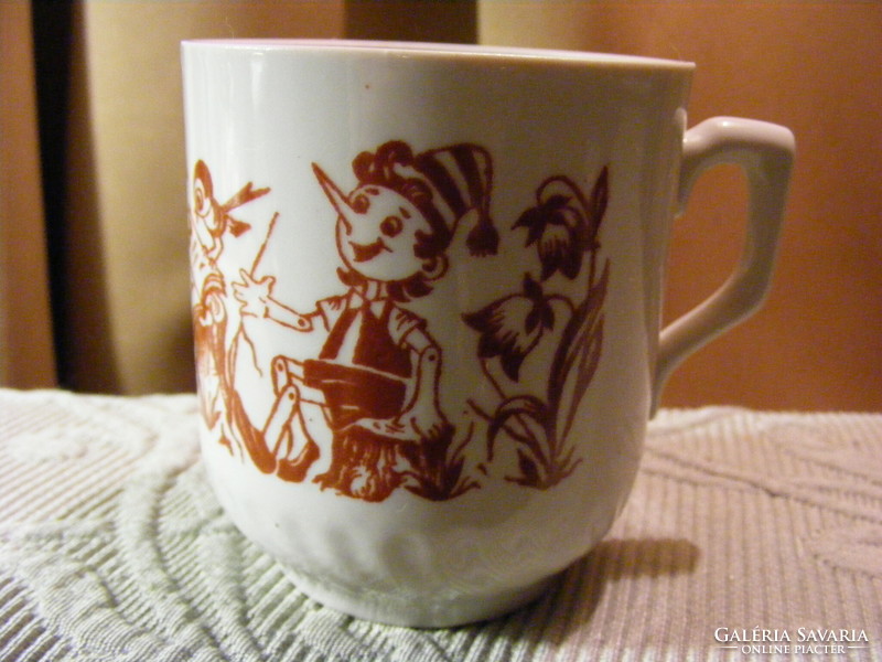 Pinocchio and Malvina children's mug