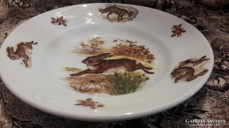 Hunter, bunny porcelain deep plate (l3061)
