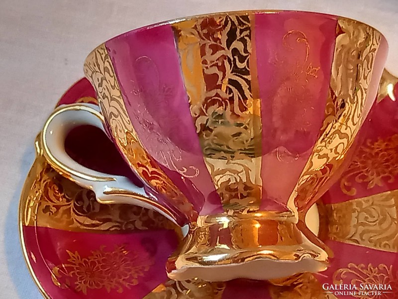 Coffee mocha cup + base souvenir (echi gold) bad hofgastein