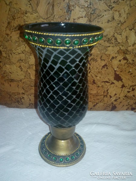 Üveg mozaik váza