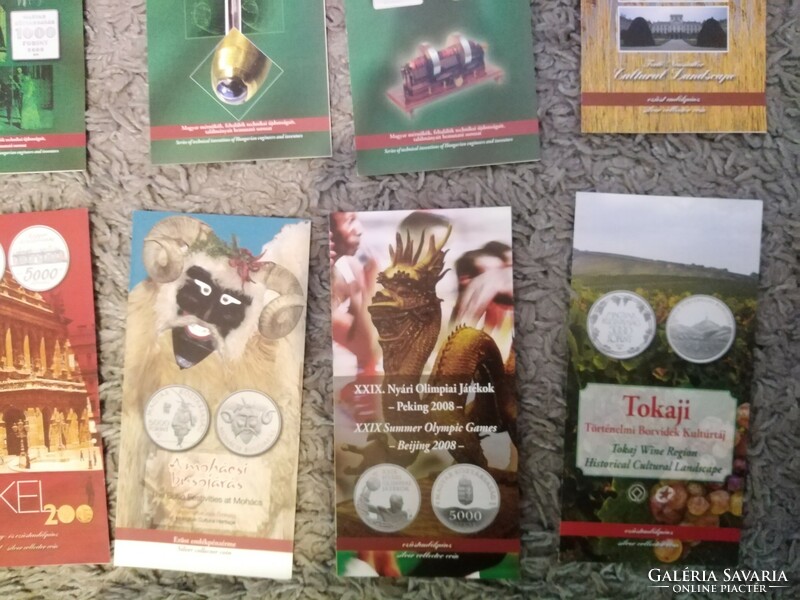 17 different mnb information sheets and brochures for coins