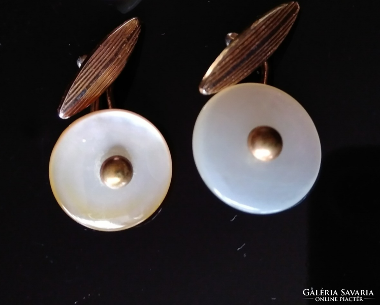 Old retro mother of pearl cufflinks