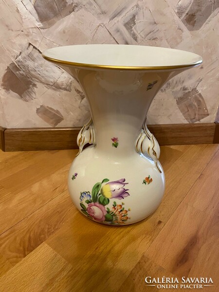 Herend egret floor vase