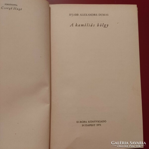 Alexandre Dumas: A kaméliás hölgy, 1971.