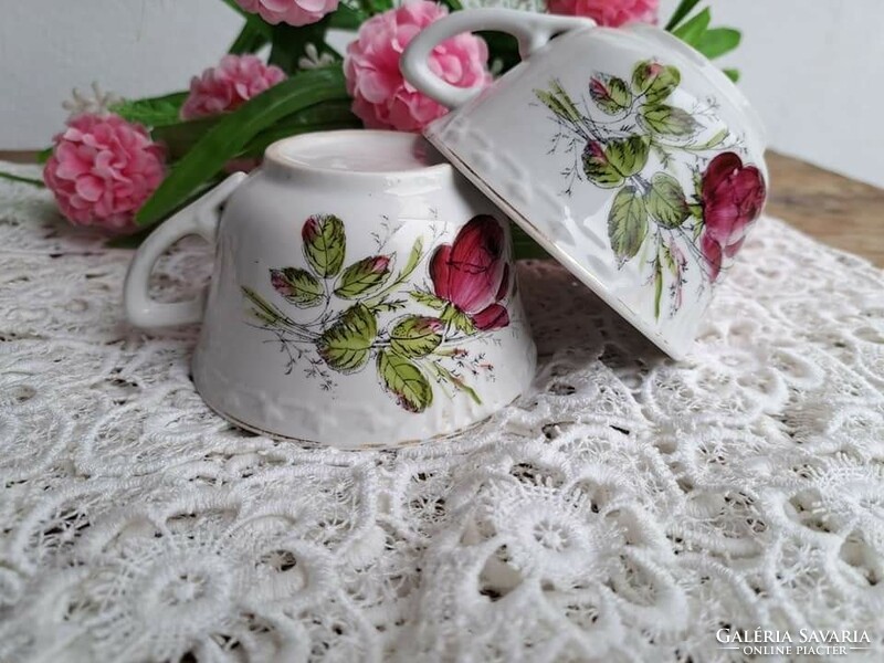 Beautiful Rare Antique Porcelain Floral Koma Mug Tea Cup Cups Koma Cup Collector's Beauty