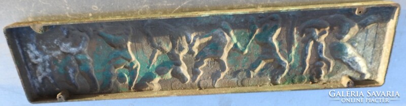 Antik nagyméretű bronz dombormű kép