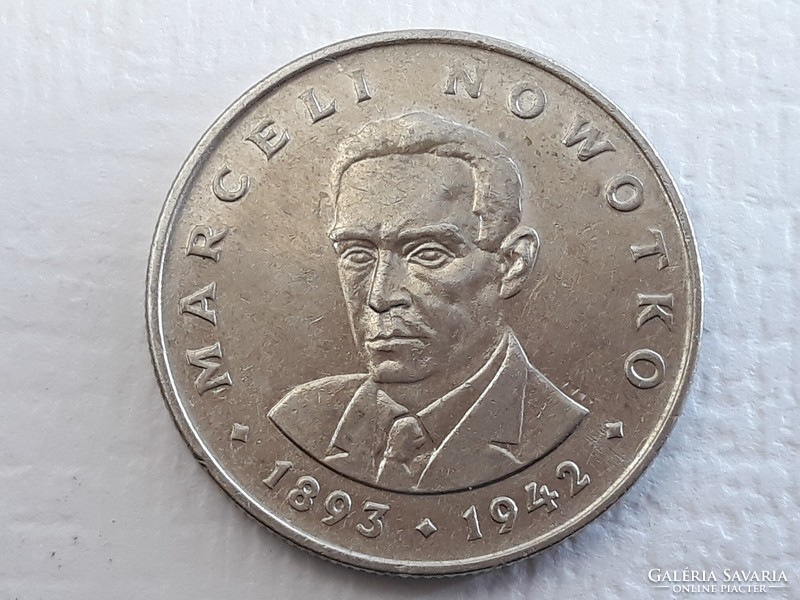 Lengyelország 20 Zloty 1974 érme - Lengyel 20 Zlote, ZL, Marceli Nowotoko külföldi pénzérme