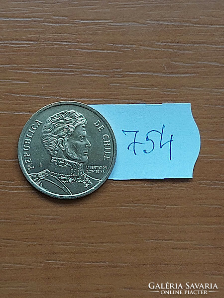 Chile 10 peso 2017 so, aluminum bronze, bernardo o'higgins #754