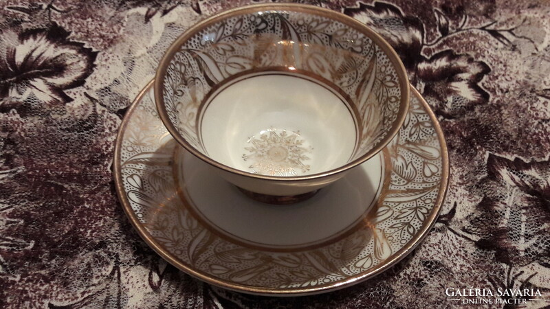 Cute porcelain coffee cup with saucer 1 (l3076)