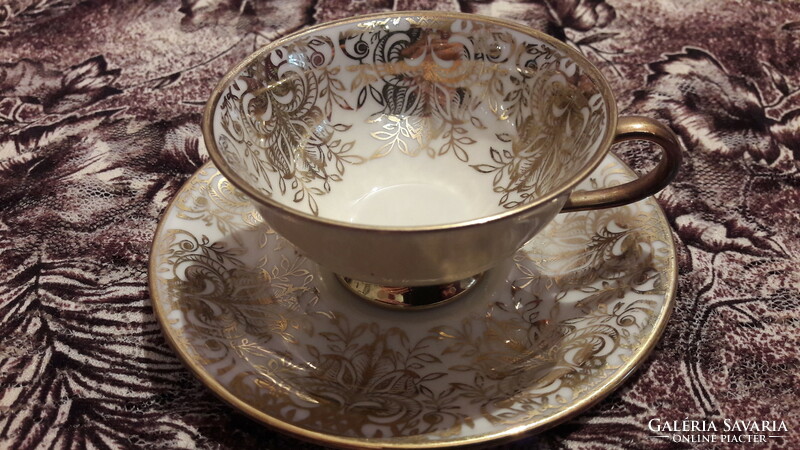 Cute porcelain coffee cup with saucer 1 (l3076)