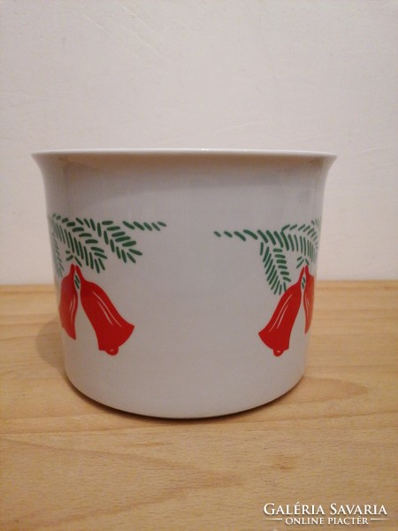 Zsolnay karácsonyi porcelán kaspó