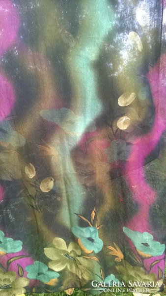 Virágmintás muszlin stóla-sál pillekönnyű, remek színek  180x90 cm