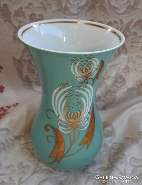 Wallendorf Goldrelief luxus  porcelán váza