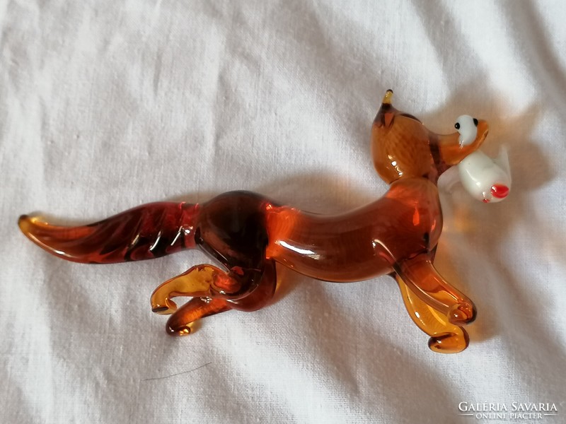Glass fox figure