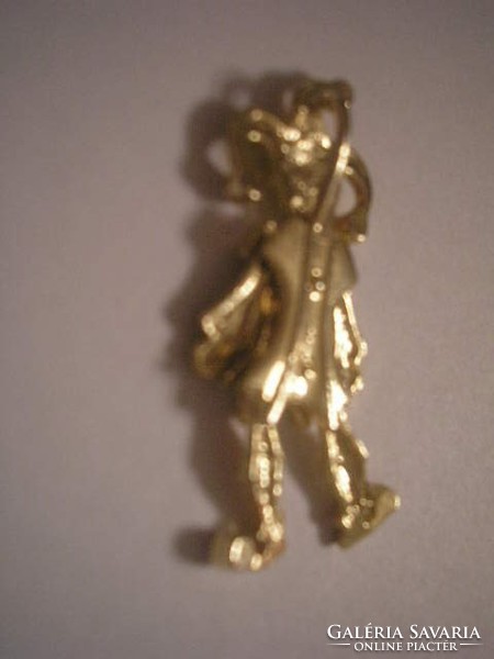 N14 hand legs head moves in motion 5 gemstone ornate clown pendant collector rarity gift