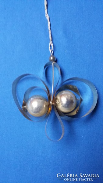 Old Christmas tree decoration with small glass balls