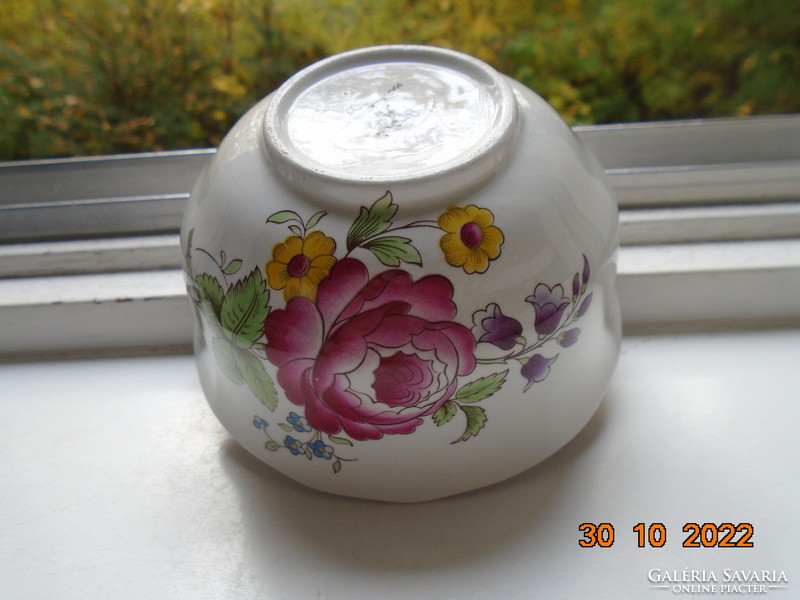 Spode marlborough sprays sugar container with a rich floral pattern