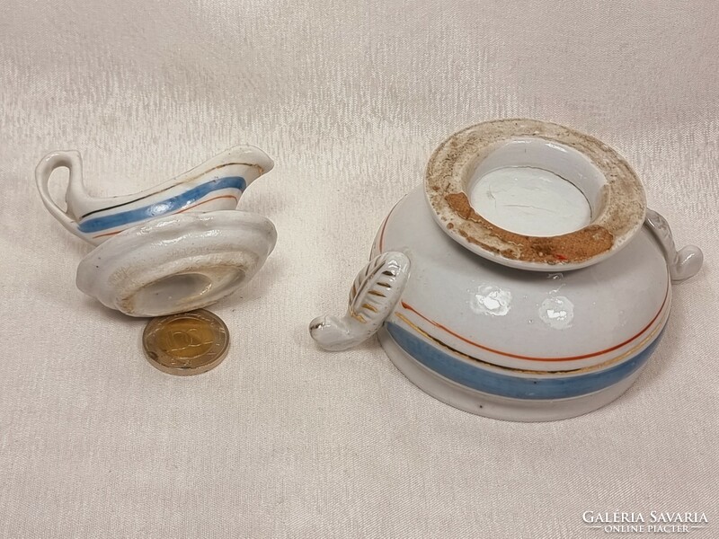 Children's toy/ porcelain set elements made in the first half of the 20th century.