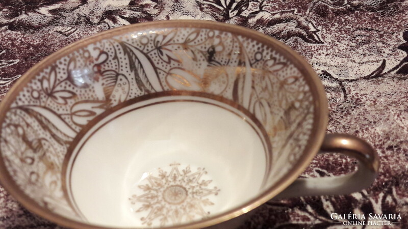 Cute porcelain coffee cup with saucer 1 (l3076)