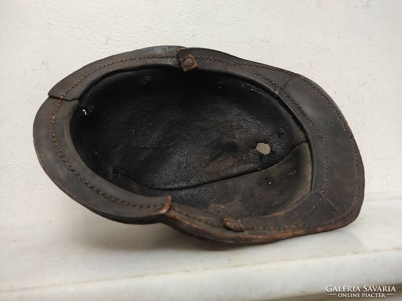 Antique miner's helmet kobak child size leather 941 6059