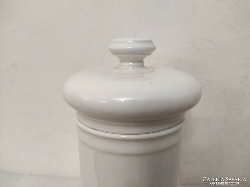 Antique apothecary jar, porcelain pot, drugstore, art nouveau motif 911 6034