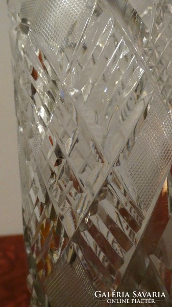 Lead crystal vase from the last century