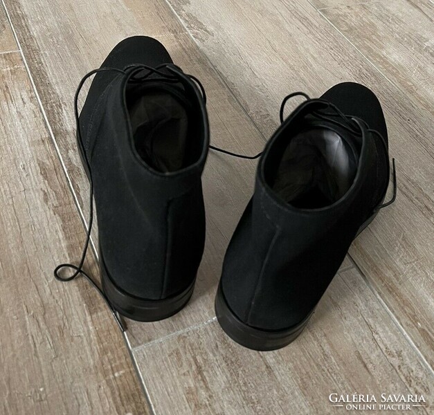 Prada numbered luxury black calfskin nubuck men's shoes m: 9 / 43 - 44 new price: €680