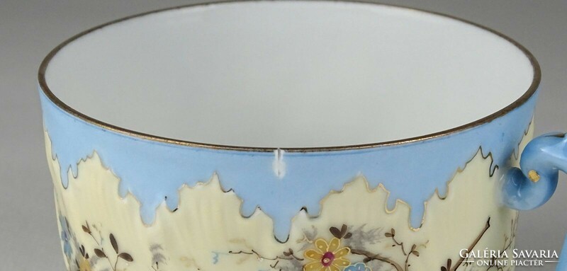 1L179 Antik halványkék színű porcelán teáskészlet