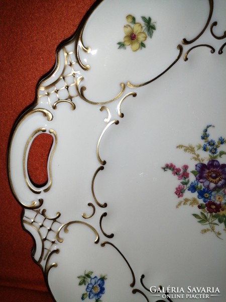 "JVORY" (M Z), cseh. asztali kínáló tál, tányér, süteményes, falidísz vagy dekoráció.