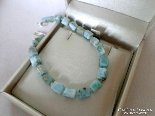 Larimar aquamarine bracelet