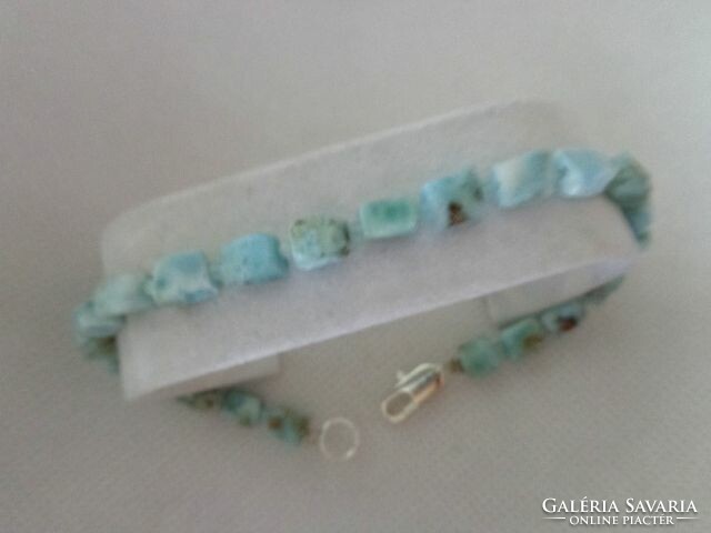 Larimar aquamarine bracelet
