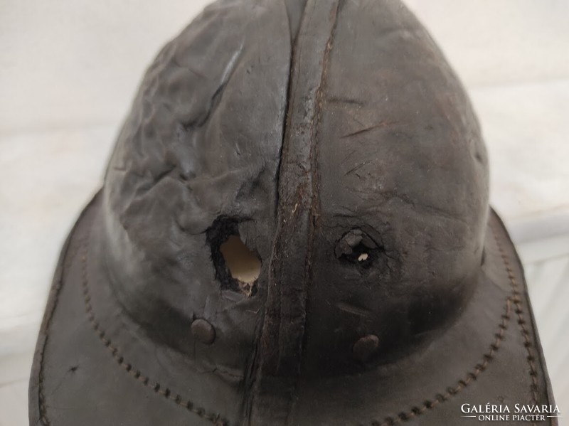 Antique miner's helmet kobak child size leather 941 6059