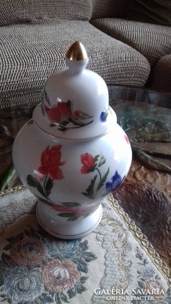 Royal crest porcelain urn vase - lid 30 cm xx