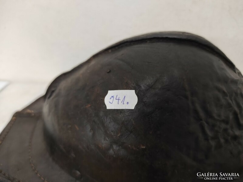 Antik bányász sisak kobak gyerek méret bőr 941 6059