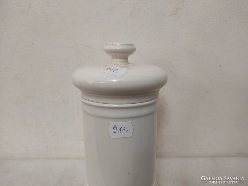 Antique apothecary jar, porcelain pot, drugstore, art nouveau motif 911 6034