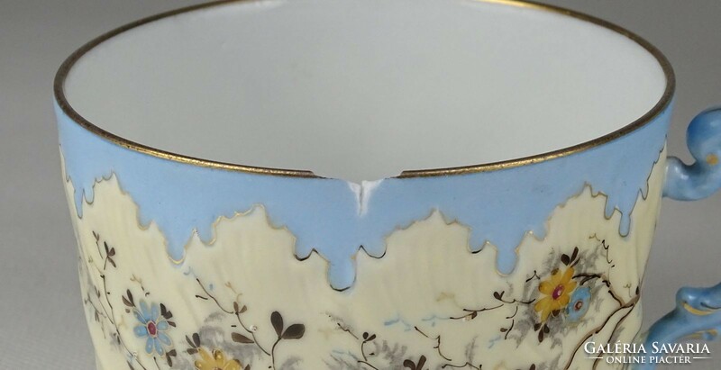 1L179 Antik halványkék színű porcelán teáskészlet